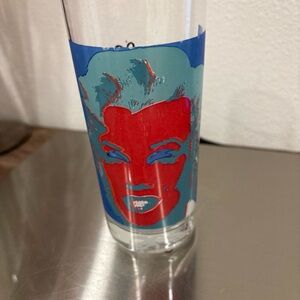 Andy Worhol Marilyn Monroe Colorful Pop Art Glass